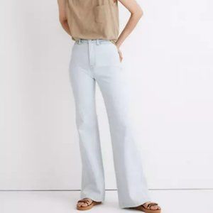 Madewell NWOT 11" High-Rise Flare Jeans in Hanford Wash: Welt Pocket Edition